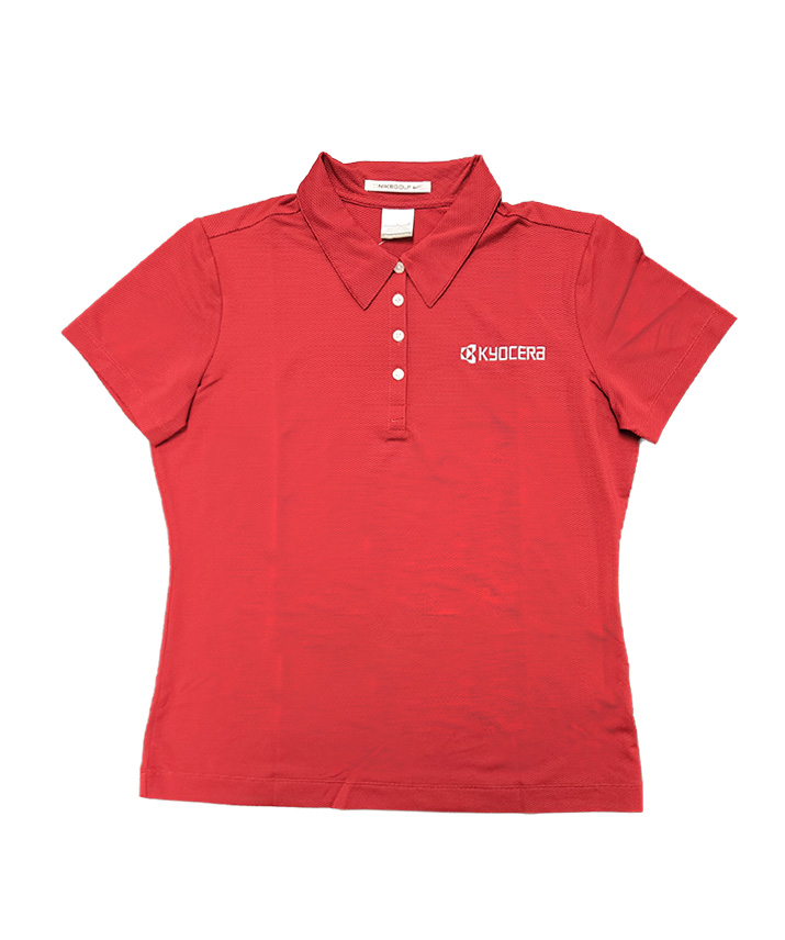Kyocera Nike Golf Short Sleeve Polo (Women's Red) [APR-002]