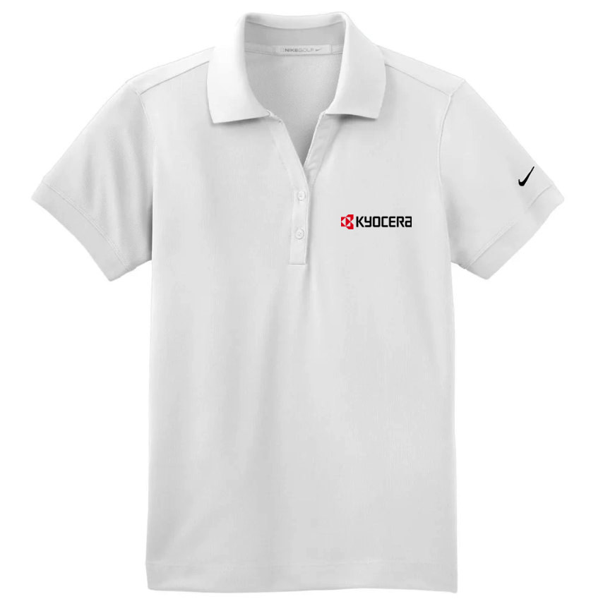 Kyocera Nike Golf Short Sleeve Polo (Women's White) [APR-011]