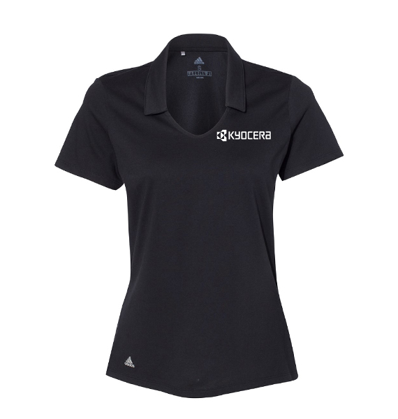 Kyocera Adidas Short Sleeve Polo (Women's Black) [APR-025]