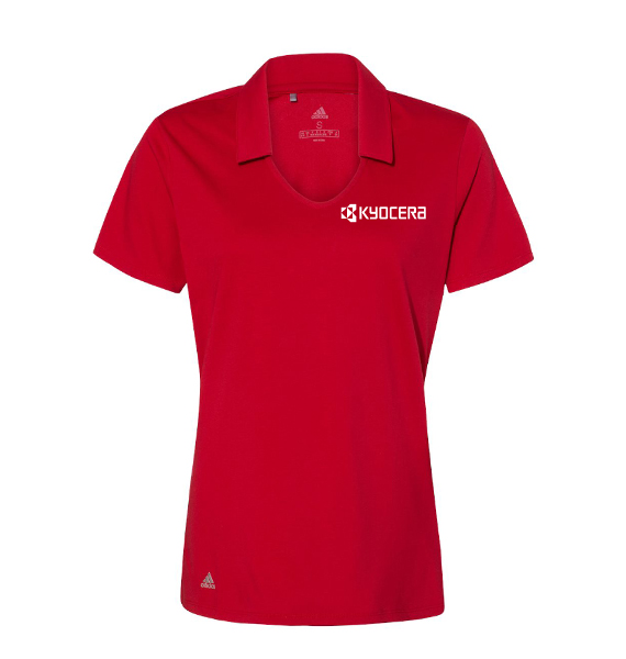 Kyocera Adidas Short Sleeve Polo (Women's Red) [APR-027-S]