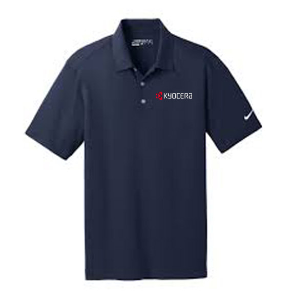 Kyocera Nike Short Sleeve Golf Polo (Men's Navy) [APR-014]