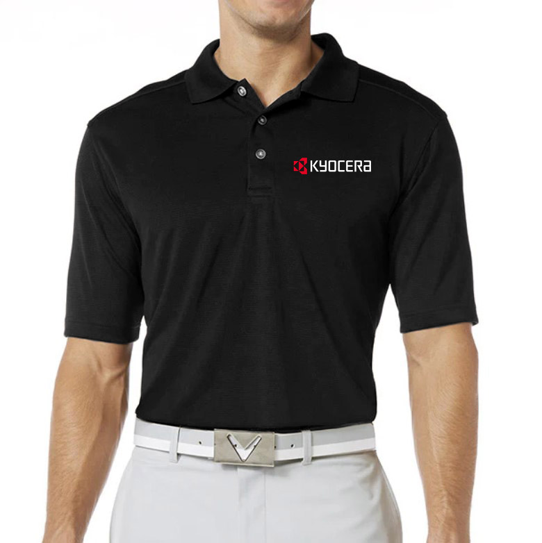 Kyocera Callaway Short Sleeve Polo (Men's Black) [APR-022]