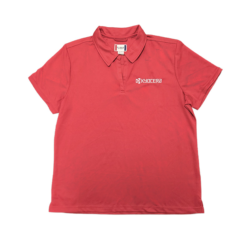 Kyocera Clique Short Sleeve Polo (Women's Red) [APR-009]