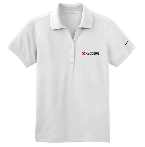Kyocera Nike Golf Short Sleeve Polo (Women's White) [APR-011]