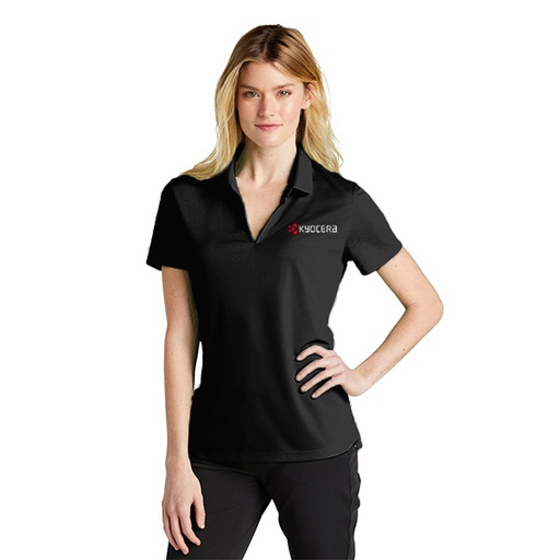 Kyocera Nike Short Sleeve Polo (Women's Black) [APR-054]