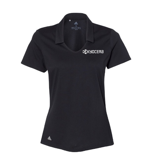 Kyocera Adidas Short Sleeve Polo (Women's Black) [APR-025]