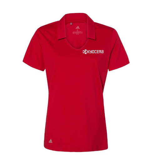 [APR-027-S] Kyocera Adidas Short Sleeve Polo (Women's Red) [APR-027-S]