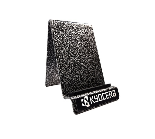[MKT-035] Kyocera Phone Stand (gray/black metal, with magnet white logo) [MKT-035]
